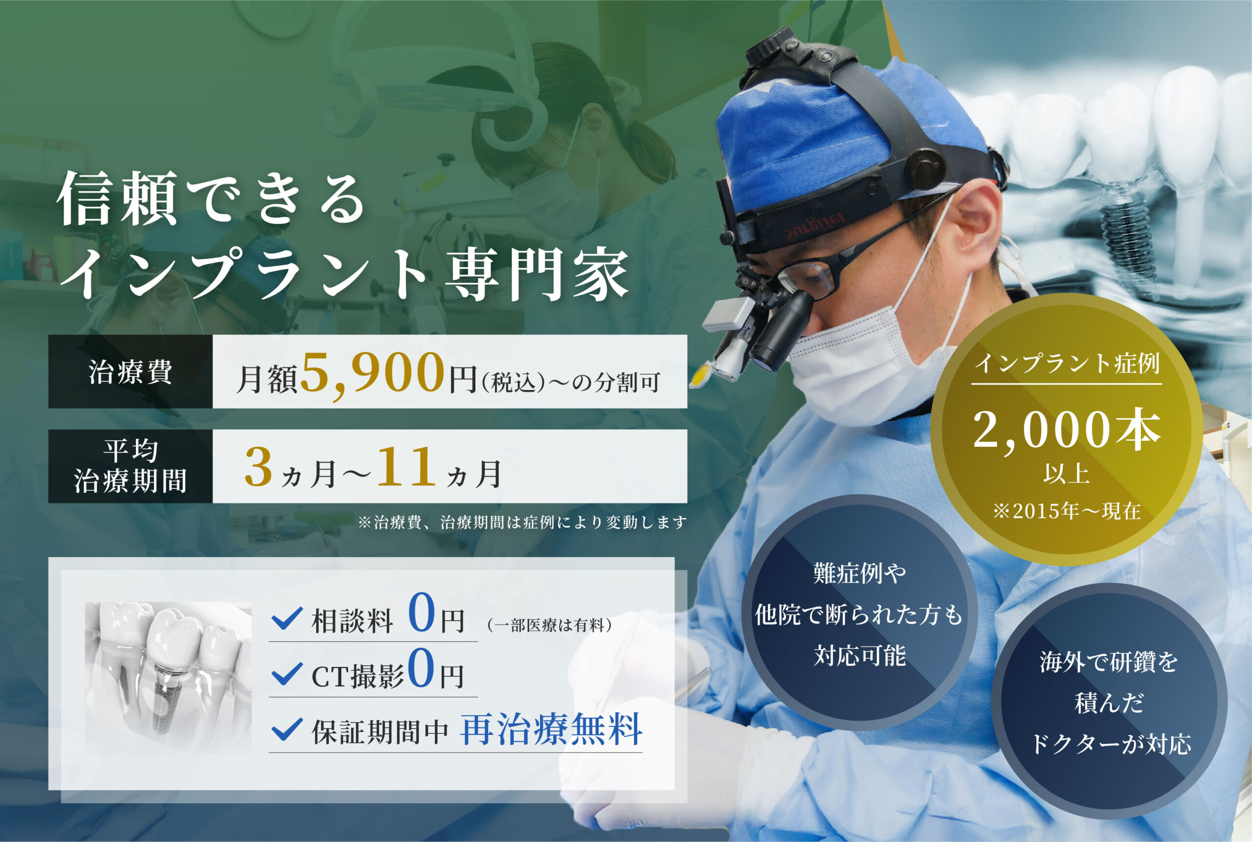 海外で研鑽をつんだ2名の執刀医が対応